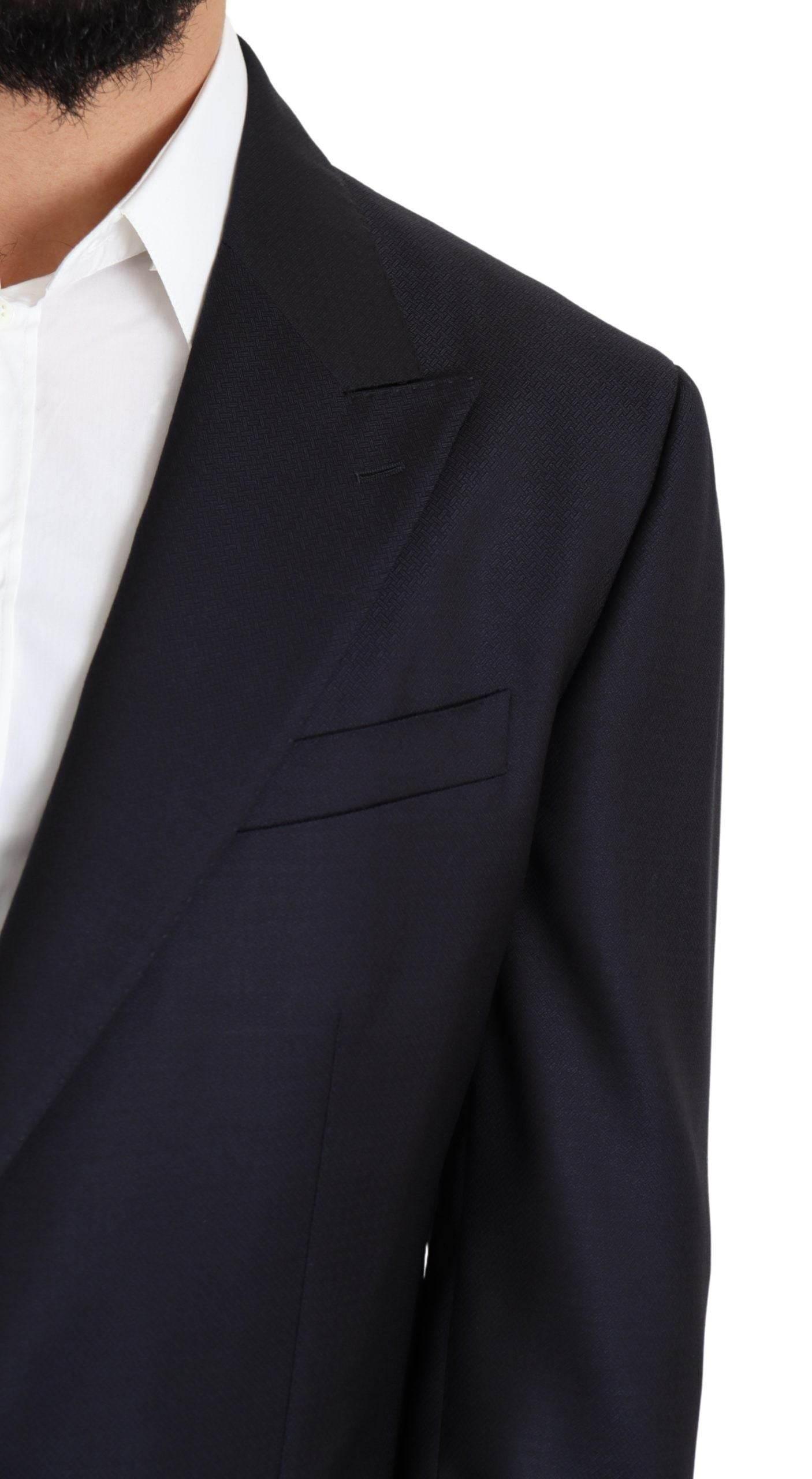 Dolce & Gabbana Black Wool Single Breasted NAPOLI Blazer - Hilstor
