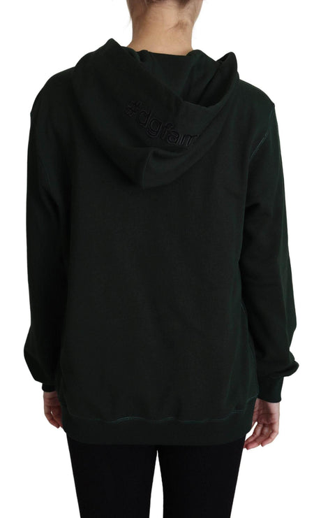 Dolce & Gabbana Dark Green Crown Embroidery Hoodie - Hilstor