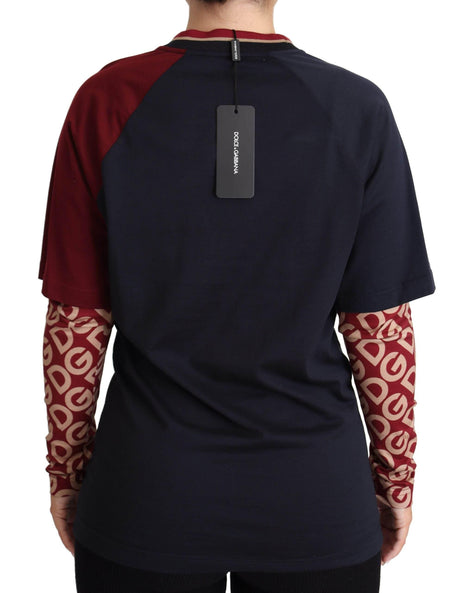 Dolce & Gabbana Multicolor Royals Cotton Crewneck Sweater - Hilstor