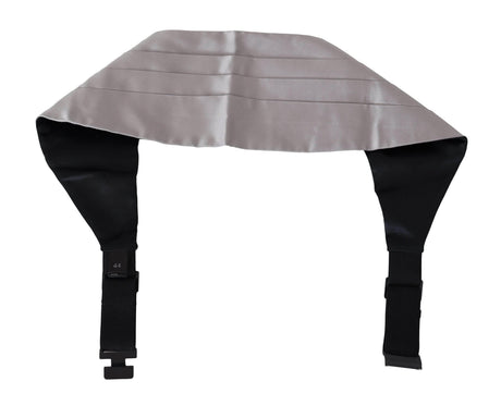 Dolce & Gabbana Elegant Gray Silk Cummerbund - Hilstor