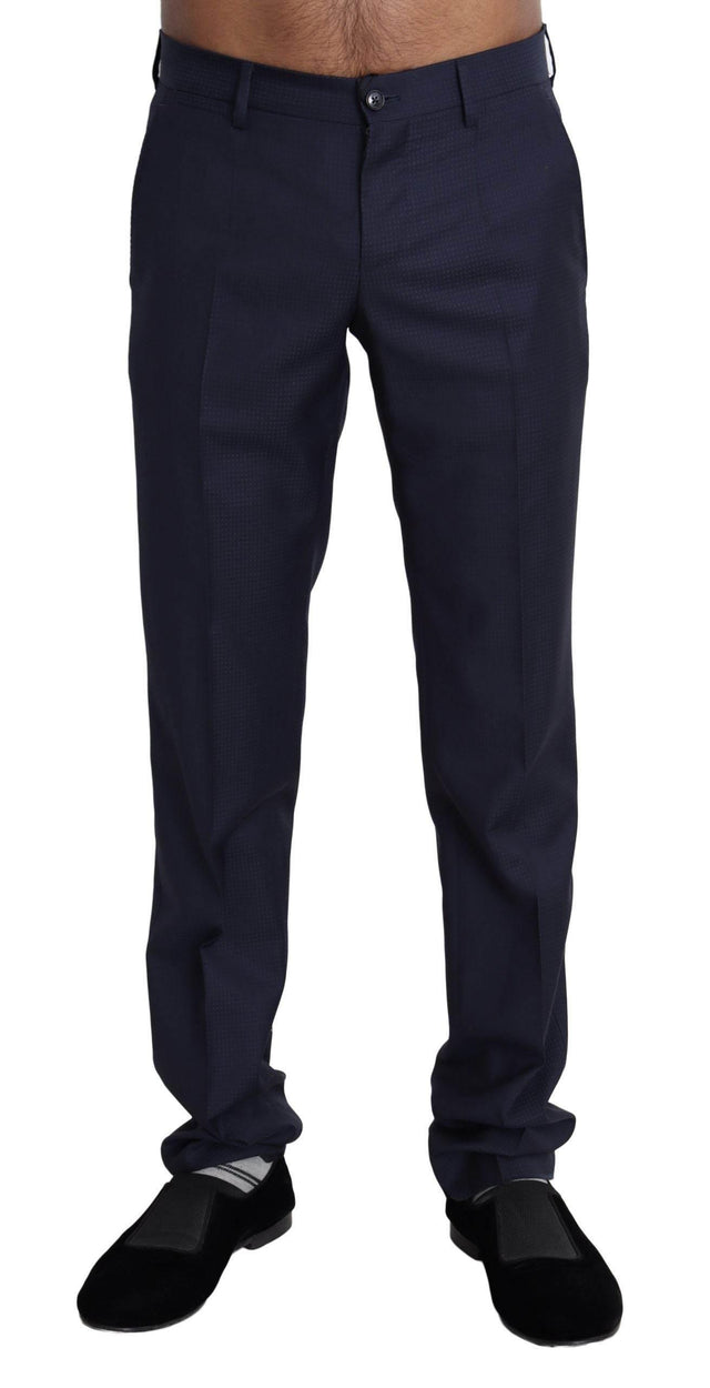 Dolce & Gabbana Elegant Slim Fit Wool Blend Dress Pants - Hilstor
