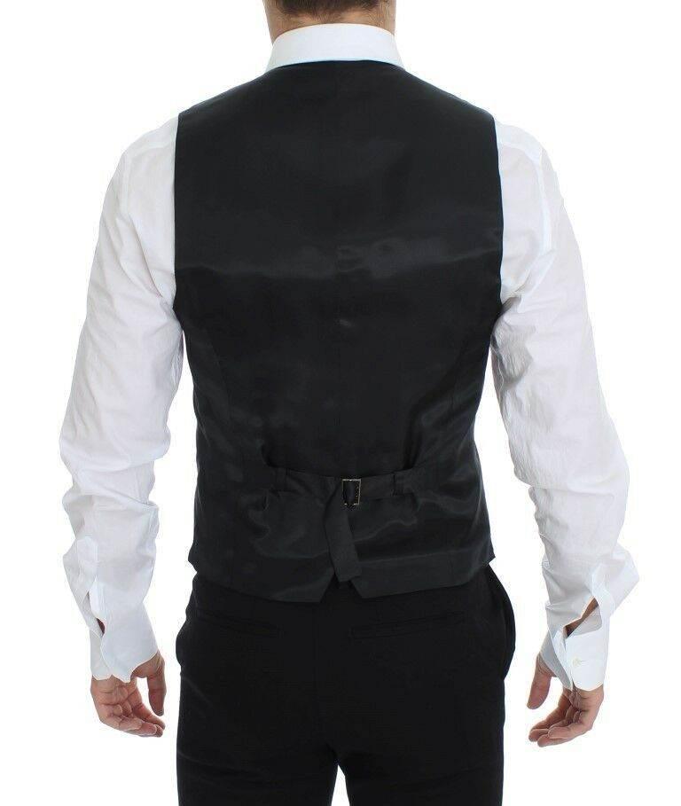 Dolce & Gabbana Gray Wool Stretch Dress Blazer Vest - Hilstor