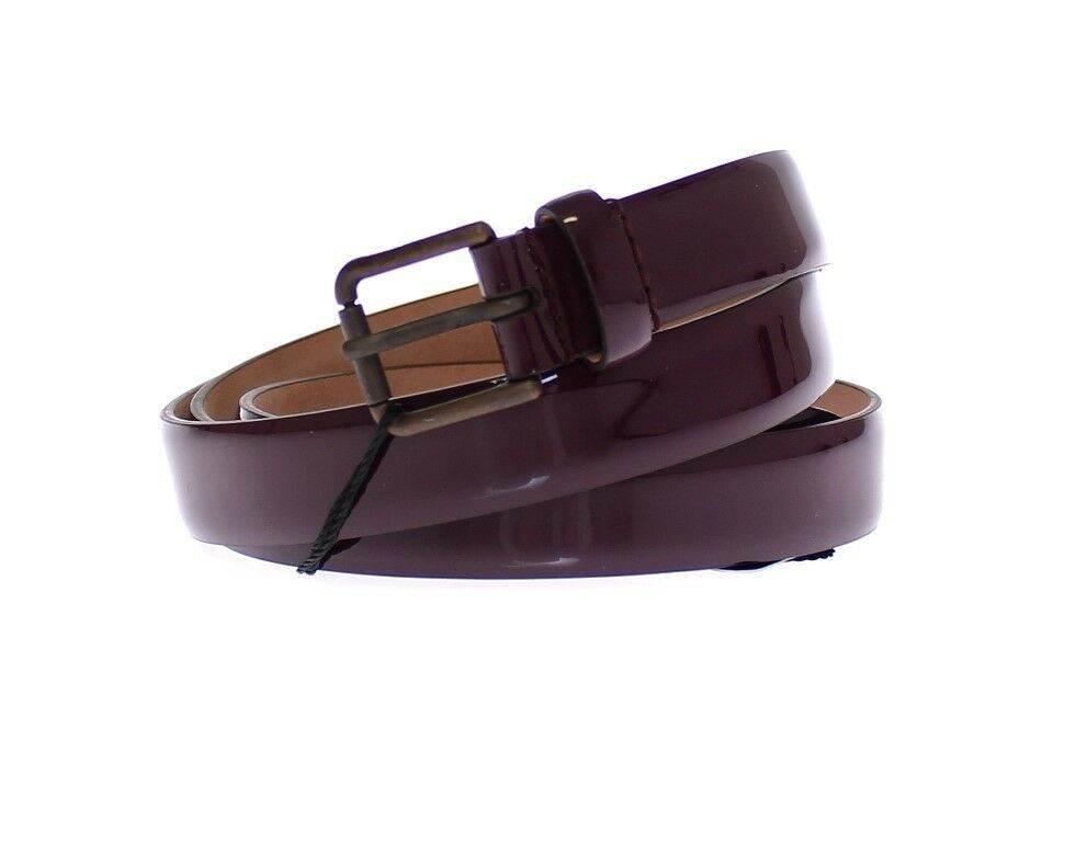 Dolce & Gabbana Elegant Purple Leather Belt - Hilstor