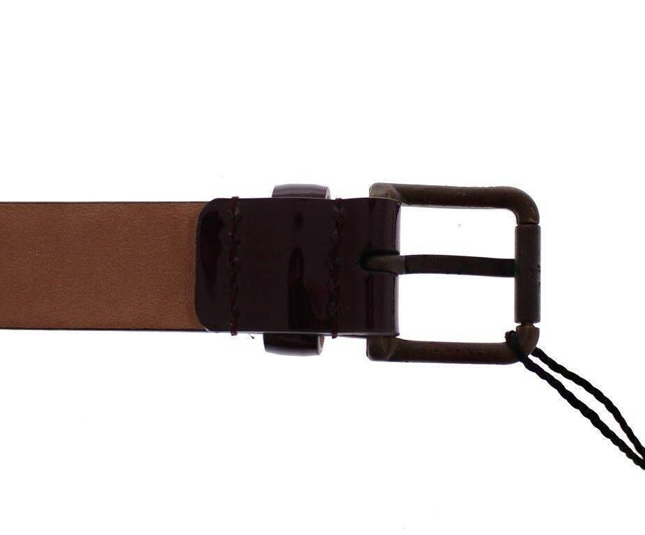 Dolce & Gabbana Elegant Purple Leather Belt - Hilstor