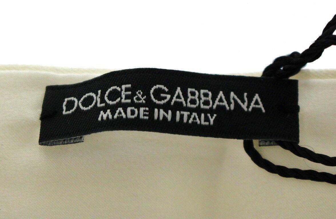 Dolce & Gabbana Exclusive White Silk Evening Cummerbund - Hilstor