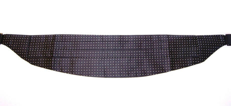 Dolce & Gabbana Elegant Black Silk Polka Dot Cummerbund - Hilstor
