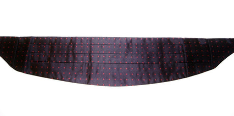 Dolce & Gabbana Elegant Silk Black Cummerbund with Red Polka Dots - Hilstor