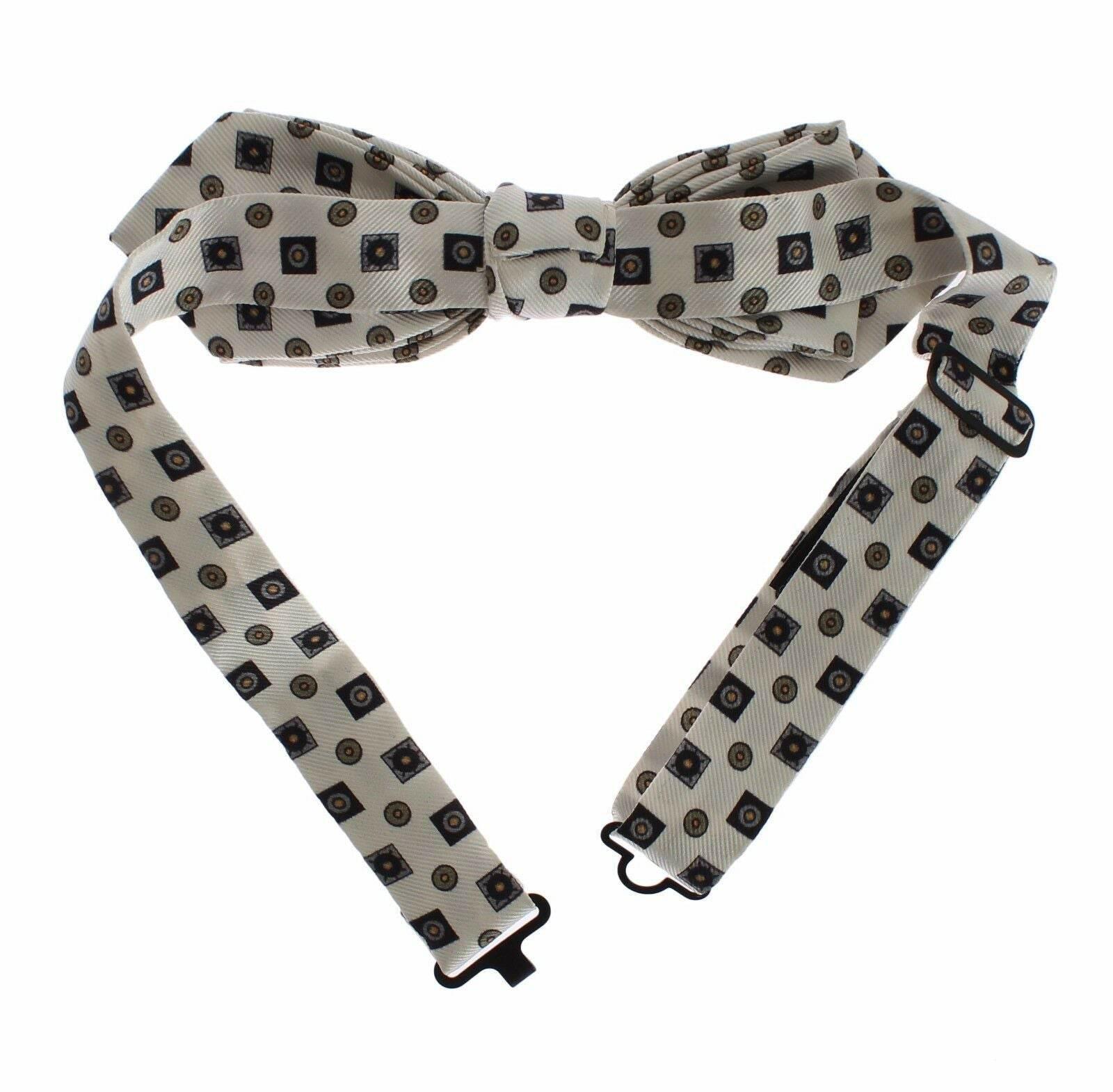 Dolce & Gabbana Elegant Baroque Silk Tie & Leather Belt Set - Hilstor