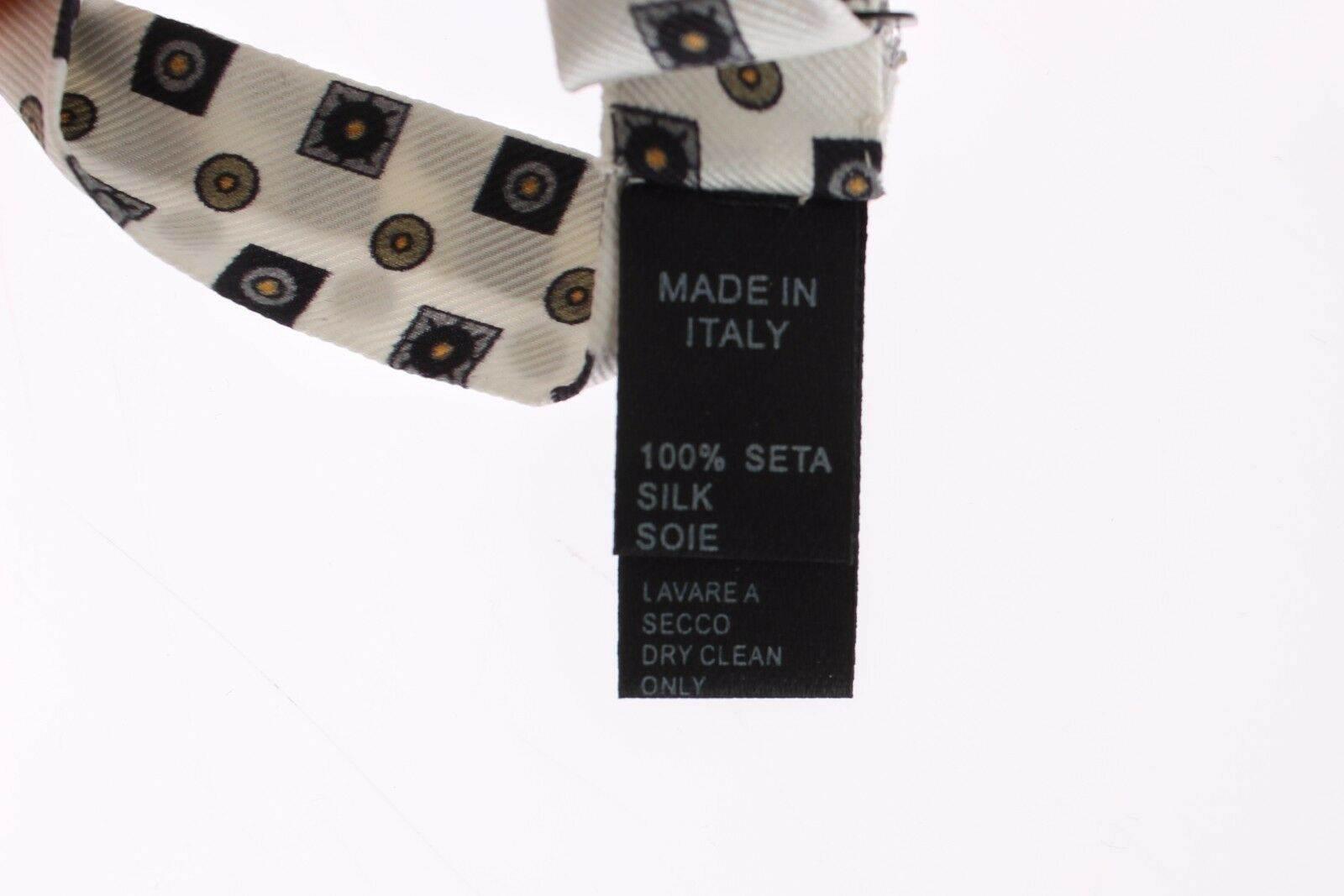 Dolce & Gabbana Elegant Baroque Silk Tie & Leather Belt Set - Hilstor