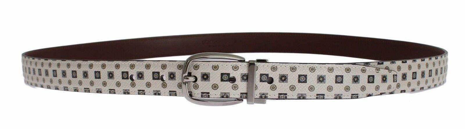 Dolce & Gabbana Elegant Baroque Silk Tie & Leather Belt Set - Hilstor