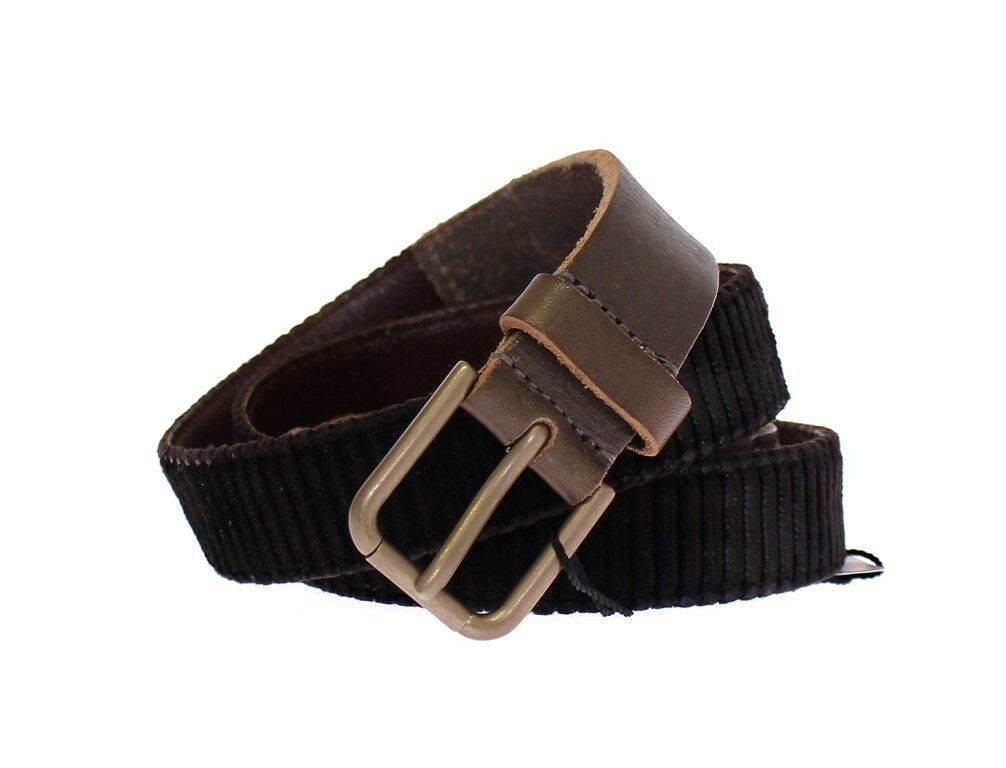 Dolce & Gabbana Brown Leather Logo Cintura Gürtel Belt - Hilstor