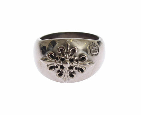 Nialaya Sterling Silver Rhodium Men's Statement Ring - Hilstor