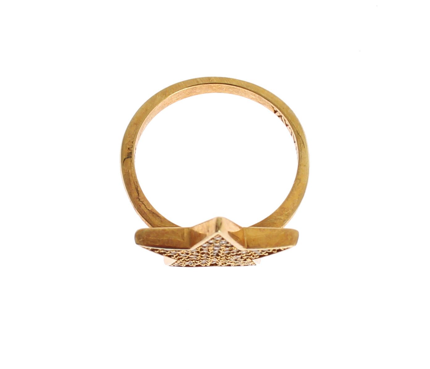 Nialaya Star Guld 925 Sølv Dame Klar Ring