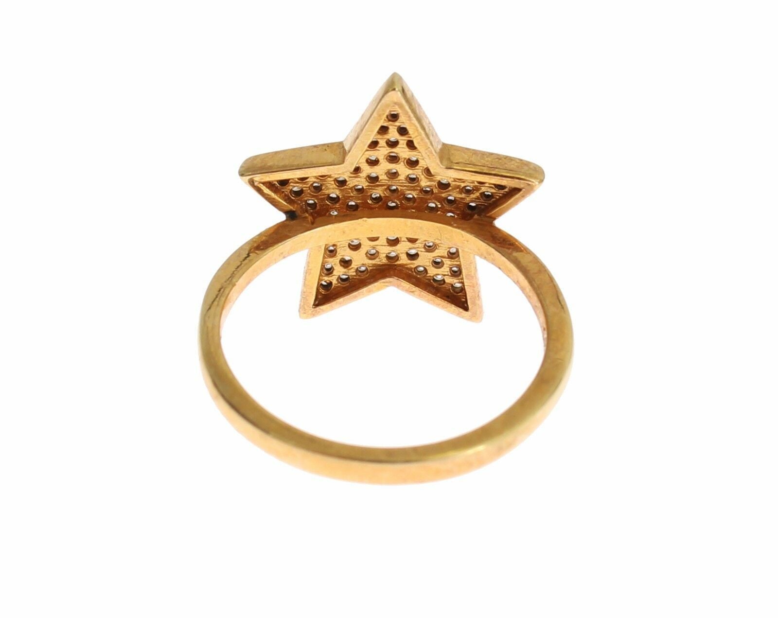 Nialaya Star Guld 925 Sølv Dame Klar Ring