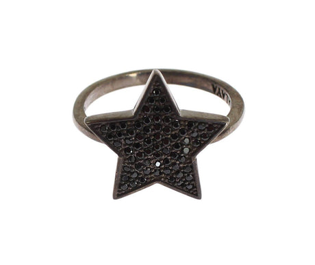 Nialaya Exquisite Sterling Silver CZ Crystal Ring - Hilstor