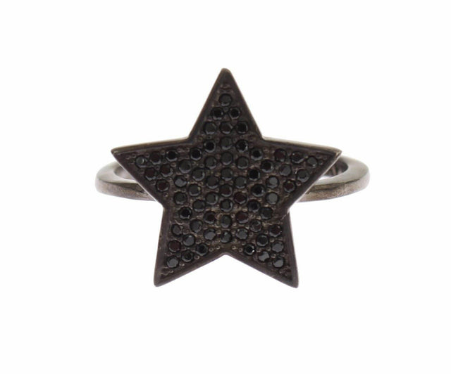 Nialaya Exquisite Sterling Silver CZ Crystal Ring - Hilstor