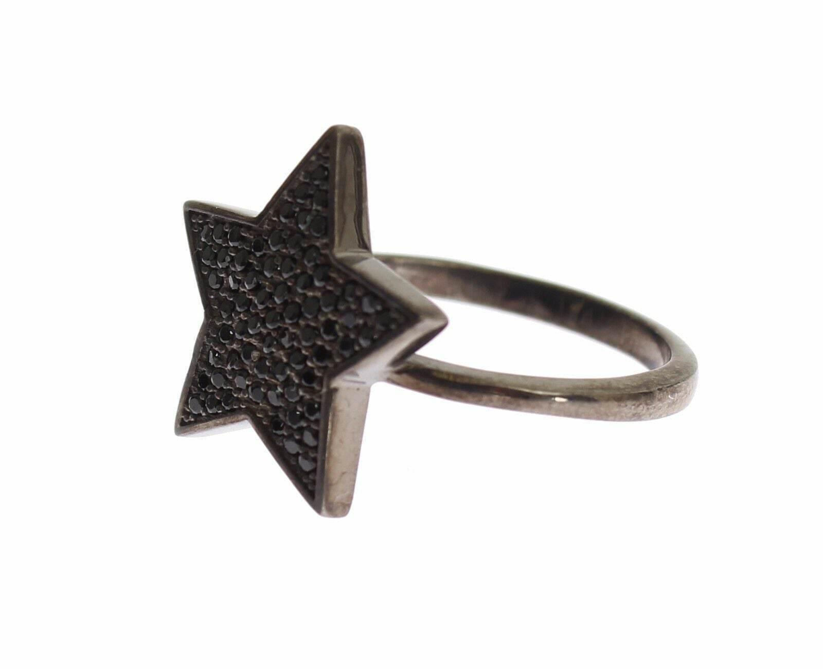 Nialaya Exquisite Sterling Silver CZ Crystal Ring - Hilstor