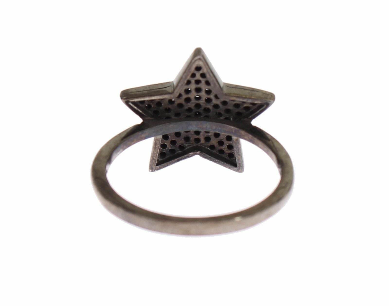 Nialaya Exquisite Sterling Silver CZ Crystal Ring - Hilstor