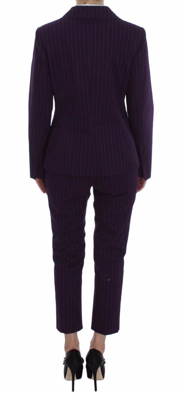 BENCIVENGA Elegant Striped Pant & Blazer Suit - Hilstor