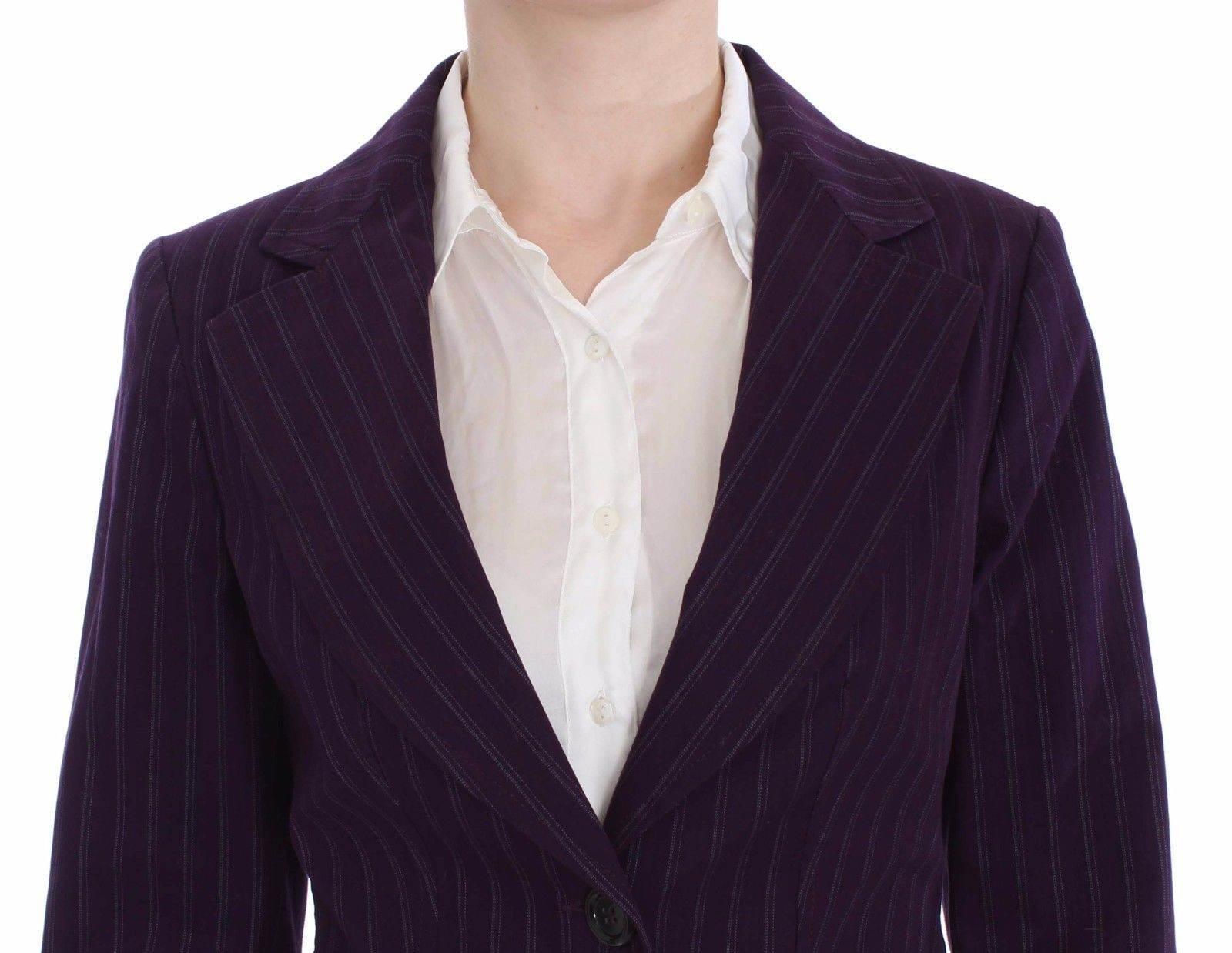 BENCIVENGA Elegant Striped Pant & Blazer Suit - Hilstor