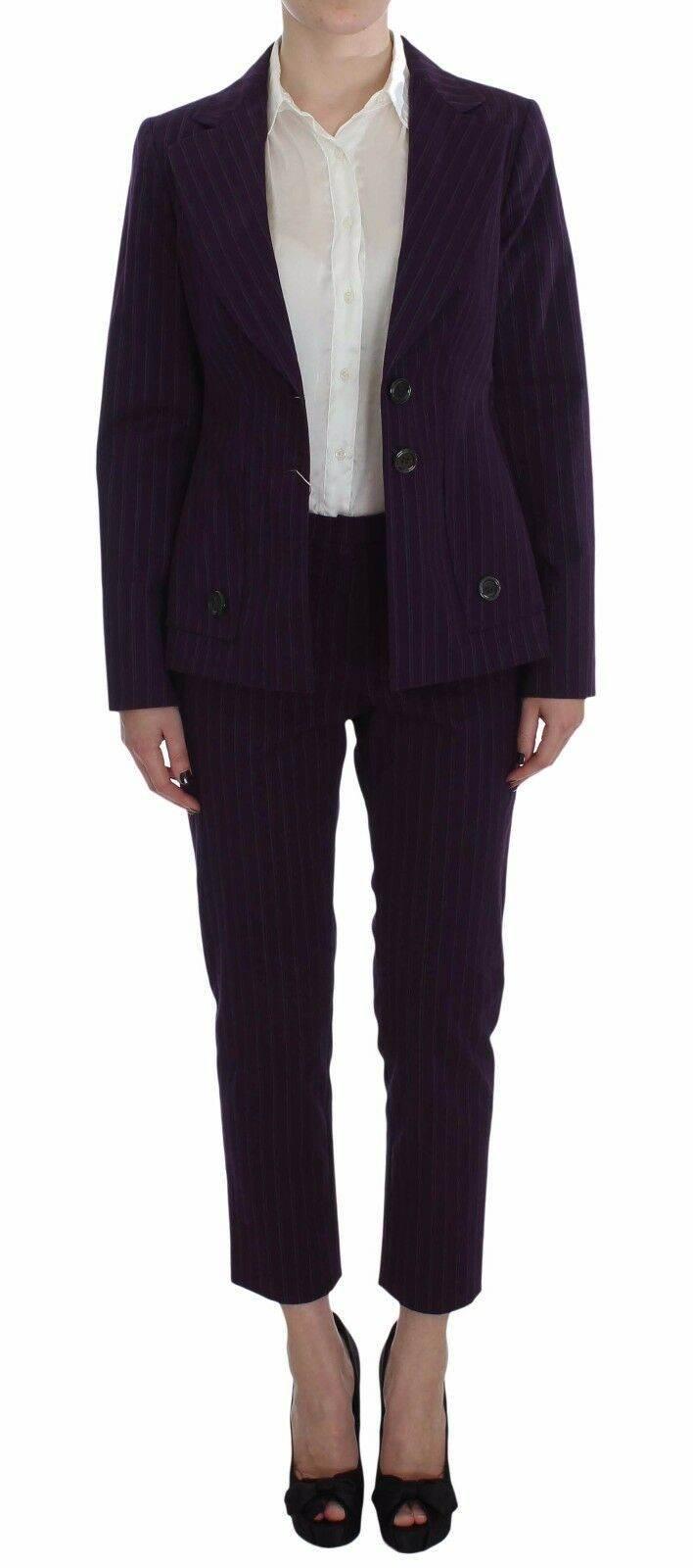 BENCIVENGA Elegant Striped Pant & Blazer Suit - Hilstor