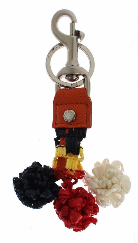 Dolce & Gabbana Sicilian Raffia Charm Keyring - Hilstor