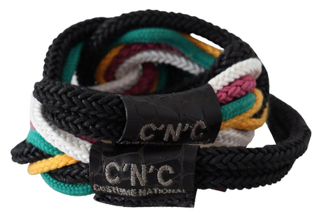 Costume National Chic Multicolor Twisted Rope Belt - Hilstor