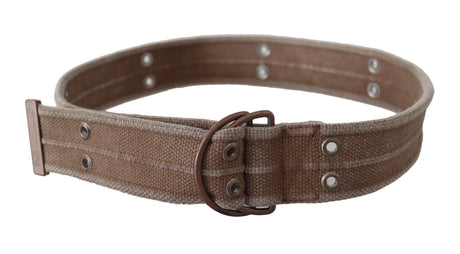 Dolce & Gabbana Chic Beige Leather Adjustable Belt - Hilstor