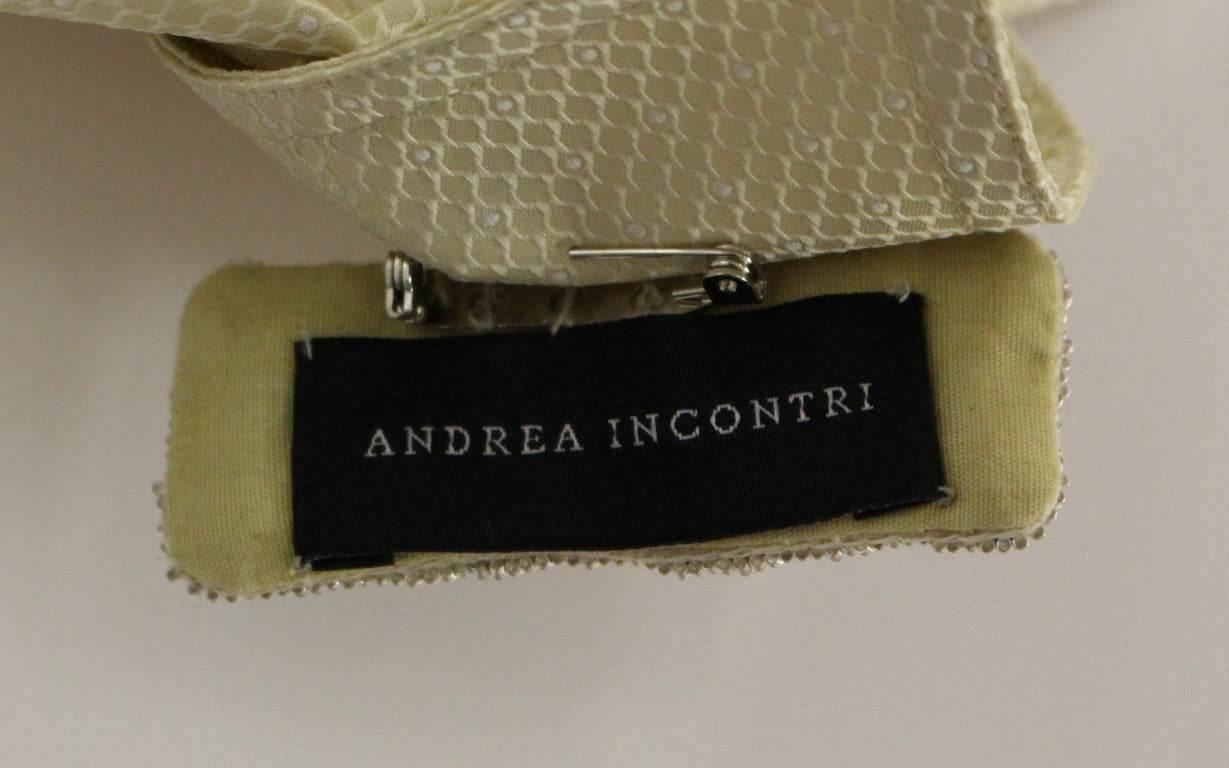 Andrea Incontri Beige Sleeveless Blouse Top - Hilstor