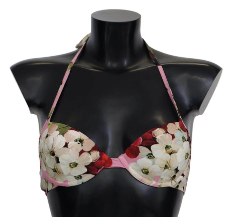 Dolce & Gabbana Floral Elegance Swimwear Top - Hilstor