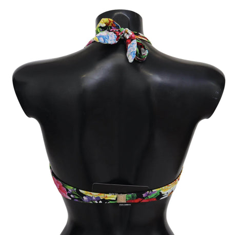 Dolce & Gabbana Floral Elegance High-End Bikini Top - Hilstor
