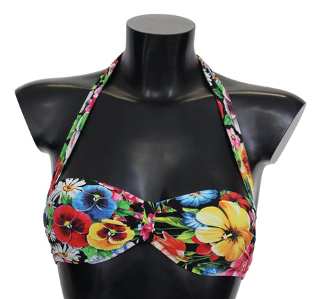 Dolce & Gabbana Floral Elegance High-End Bikini Top - Hilstor