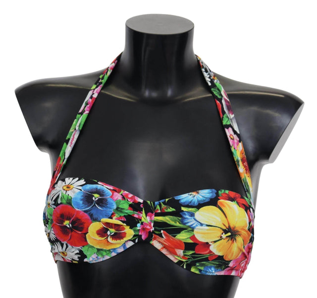 Dolce & Gabbana Floral Elegance High-End Bikini Top - Hilstor