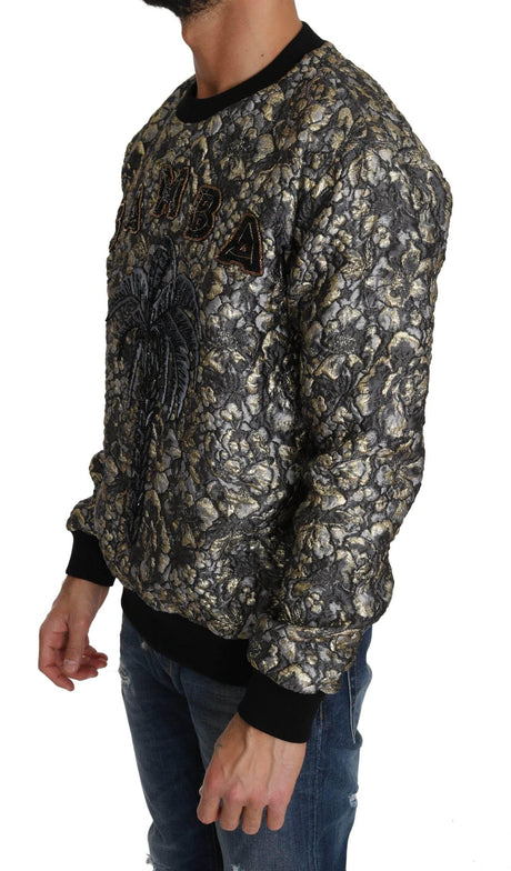 Dolce & Gabbana Samba Jacquard Palm Crewneck Sweater - Hilstor