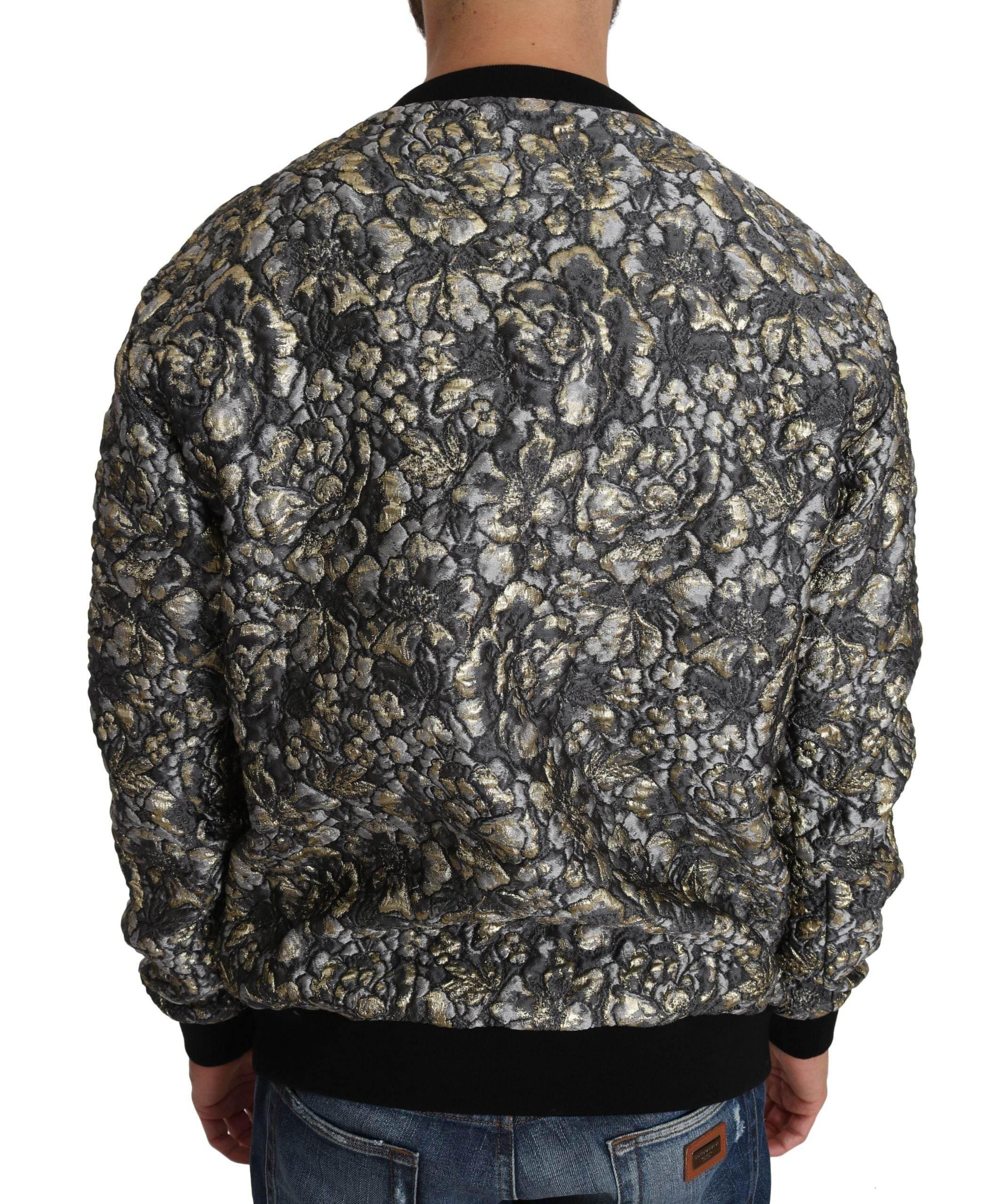 Dolce & Gabbana Samba Jacquard Palm Crewneck Sweater - Hilstor