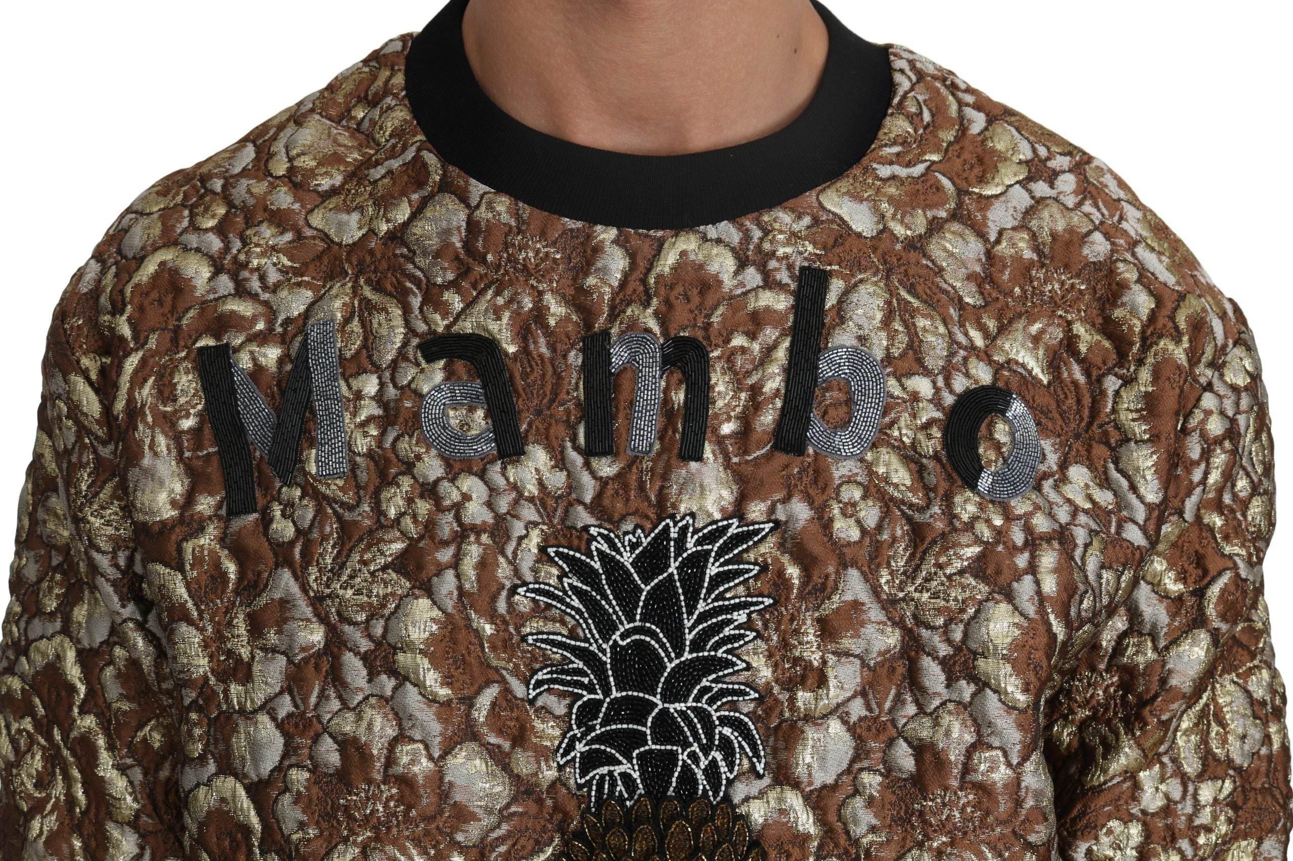 Dolce & Gabbana Opulent Multicolor Crewneck Sweater - Hilstor