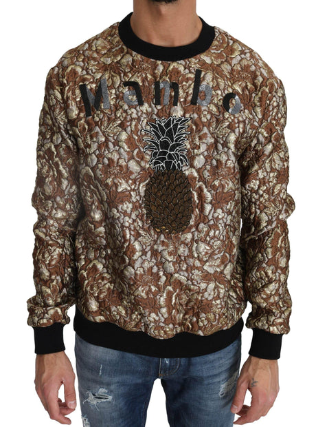 Dolce & Gabbana Opulent Multicolor Crewneck Sweater - Hilstor