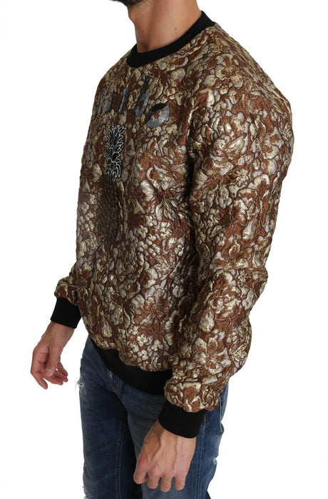 Dolce & Gabbana Opulent Multicolor Crewneck Sweater - Hilstor