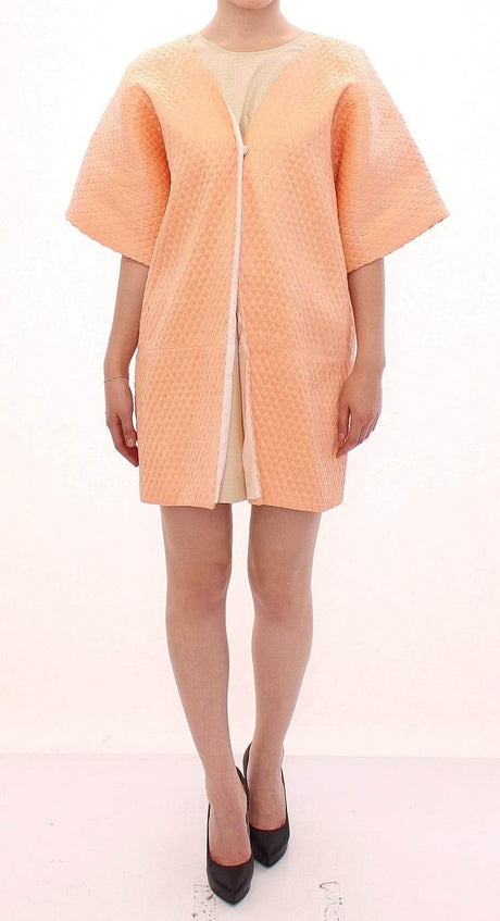 Andrea Incontri Pink Short Sleeves Jacket Coat - Hilstor