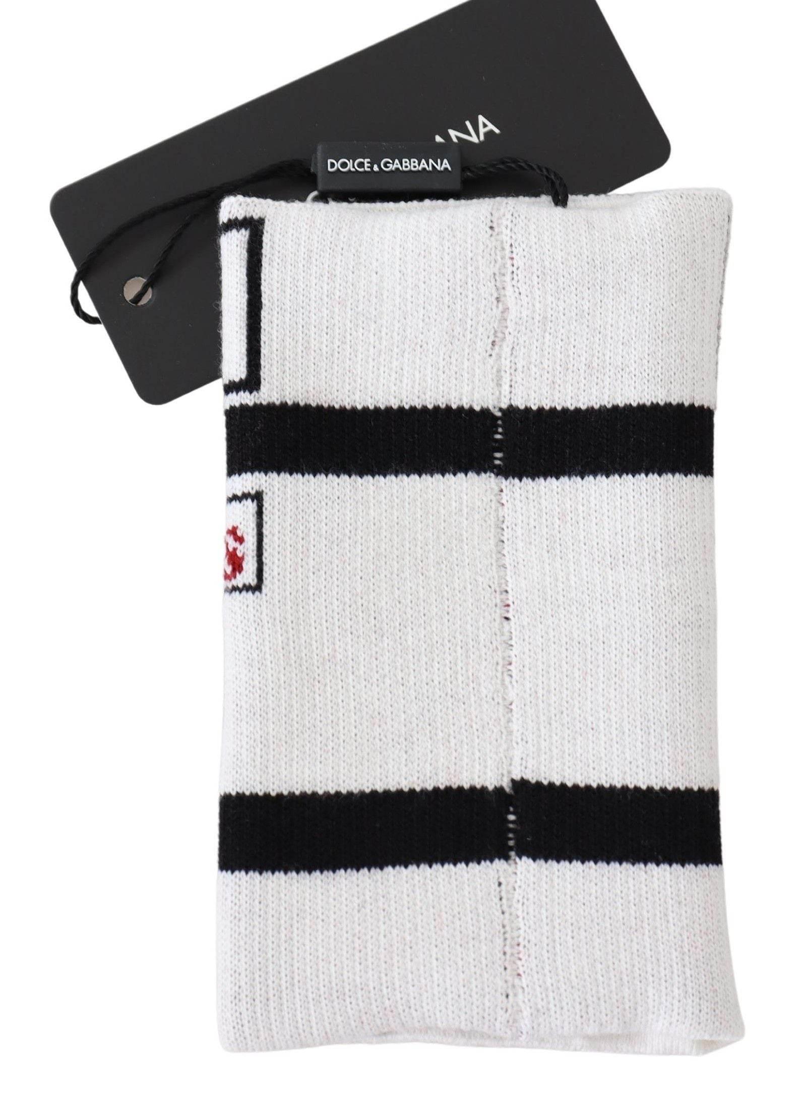 Dolce & Gabbana Multicolored Virgin Wool Wrist Wrap - Hilstor
