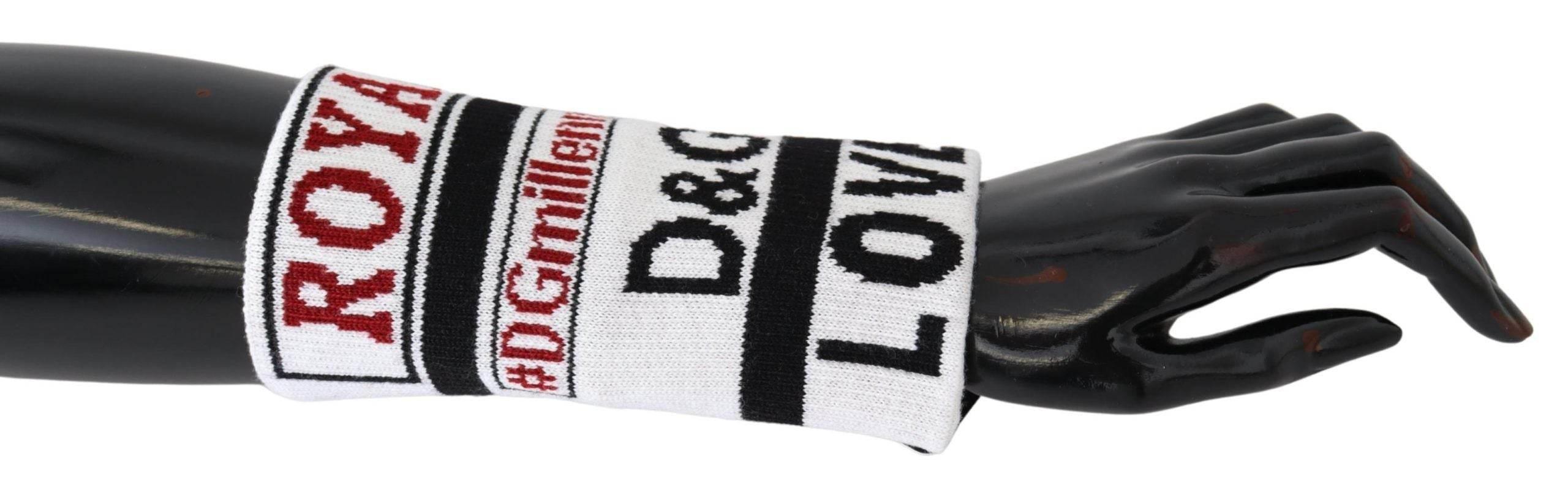 Dolce & Gabbana Multicolored Virgin Wool Wrist Wrap - Hilstor