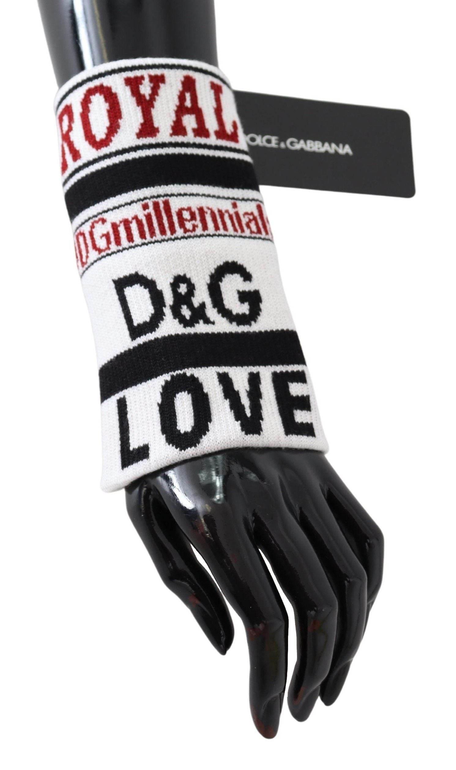 Dolce & Gabbana Multicolored Virgin Wool Wrist Wrap - Hilstor