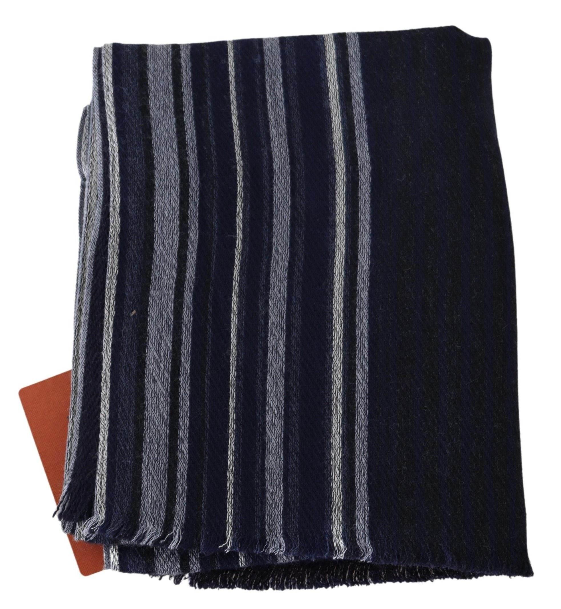 Missoni Multicolor Wool Striped Unisex Wrap Fringes Shawl - Hilstor