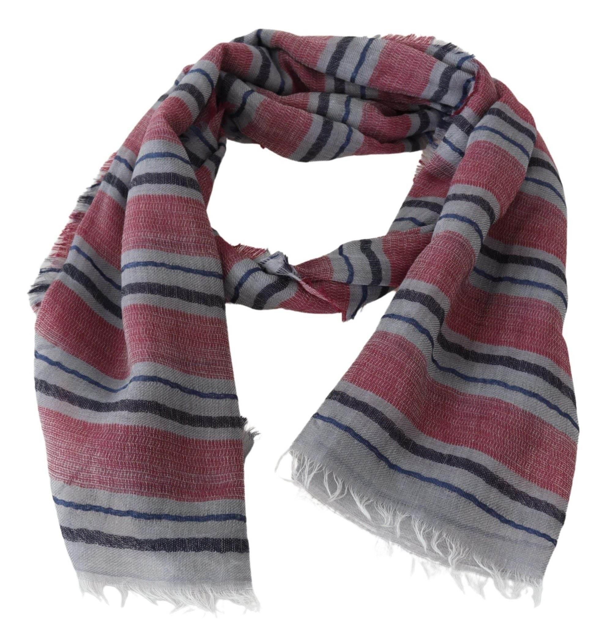 Missoni Multicolor Striped Wool Blend Unisex Neck Wrap Scarf - Hilstor