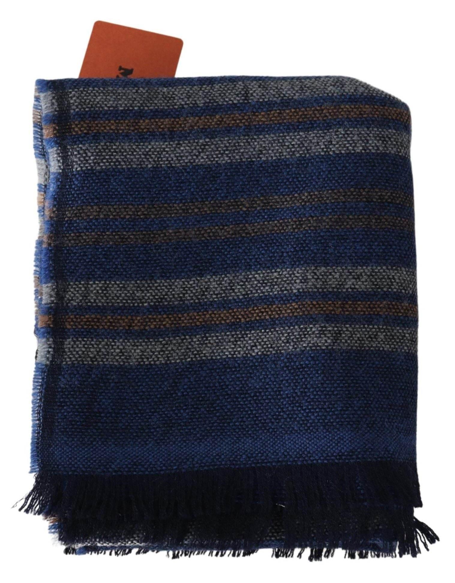 Missoni Multicolor Wool Striped Unisex Neck Wrap Shawl - Hilstor