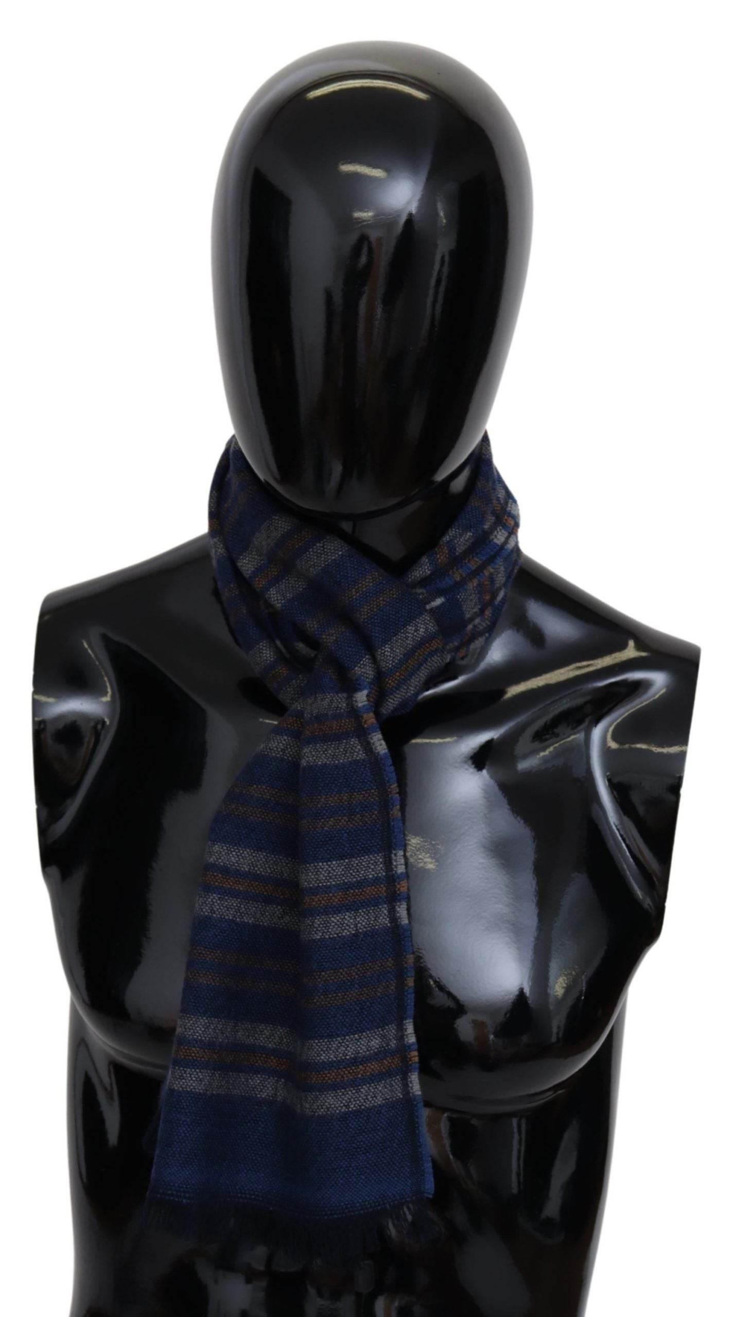 Missoni Multicolor Wool Striped Unisex Neck Wrap Shawl - Hilstor