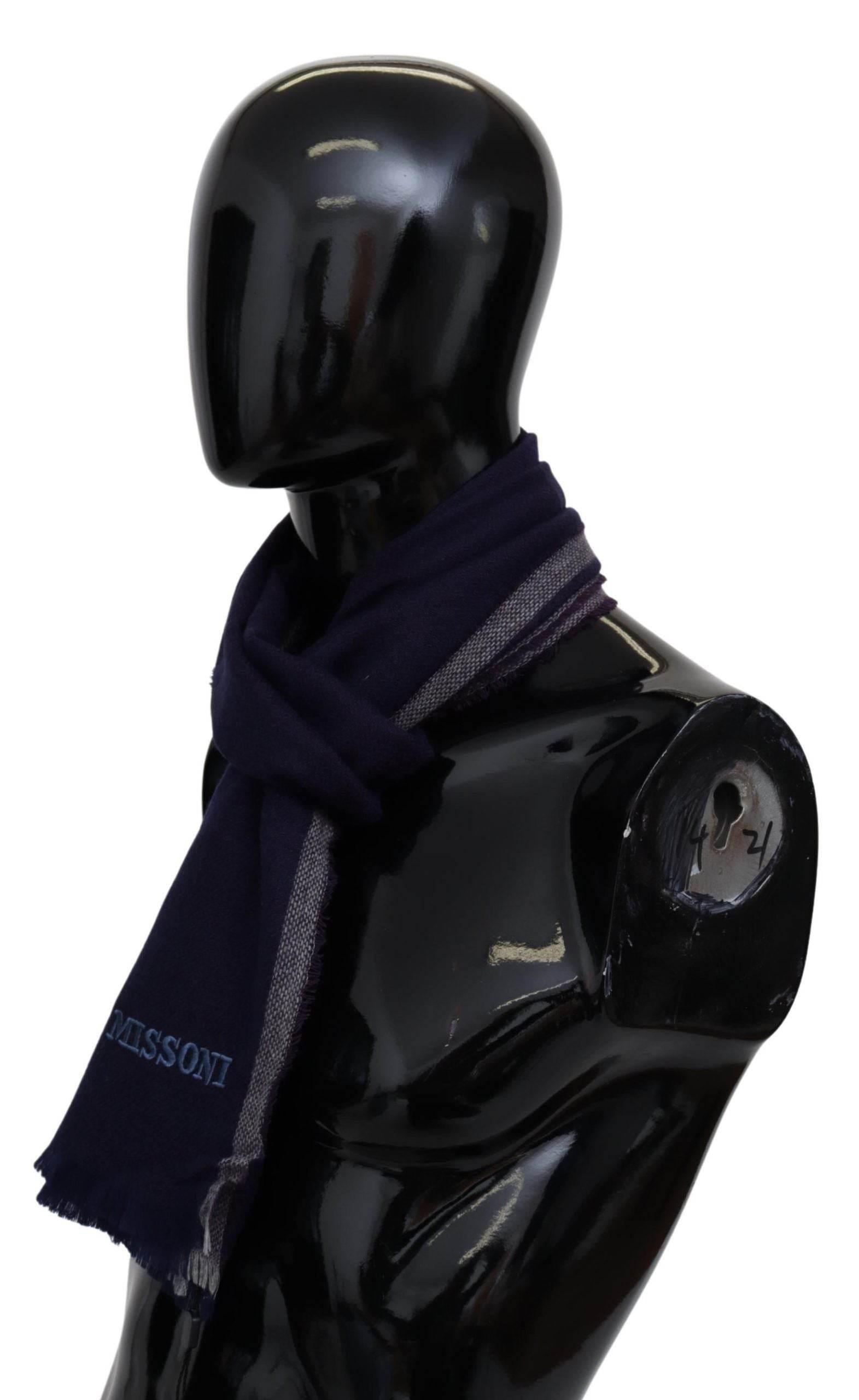 Missoni Multicolor Striped Wool Unisex Wrap Fringes Scarf - Hilstor