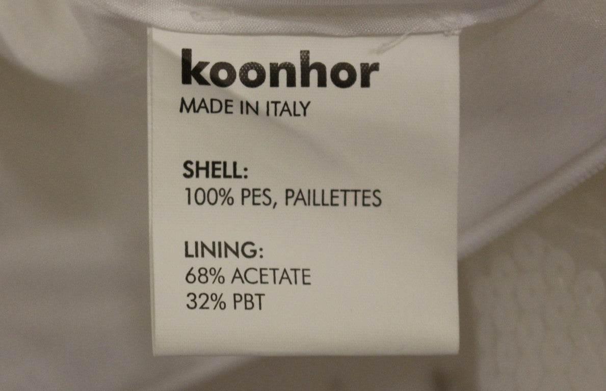 Koonhor Elegant Sequined Pencil Skirt - Pristine White - Hilstor