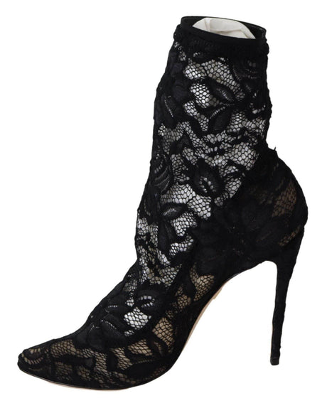 Dolce & Gabbana Black Lace Taormina Pumps Elegance Unleashed - Hilstor