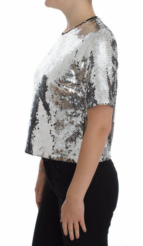 Dolce & Gabbana Sequined Elegance Blouse - Hilstor